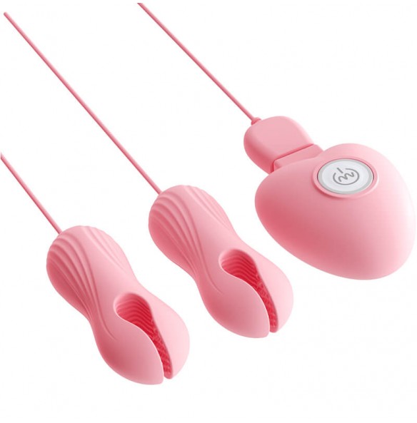 MizzZee - HeartJoy Vibrating Nipple Clamps (Chargeable - Pink) MizzZee - HeartJoy Vibrating Nipple Clamps (Chargeable - Pink)